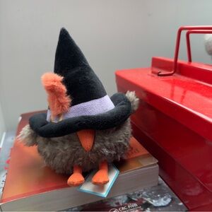 Jellycat Heccaty Hootnightly Halloween Witch Owl - Black, Purple & Orange